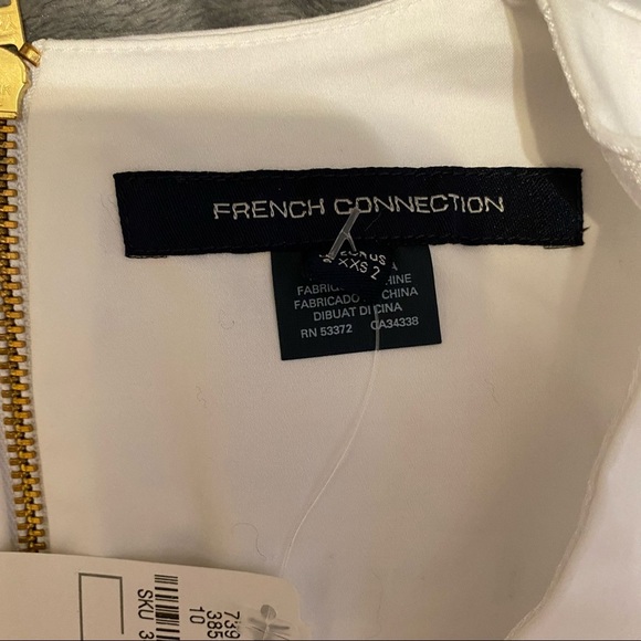 - NWT White French Connection mini Dress Cap sleeves. Size 2 - Picture 7 of 10